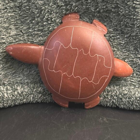 Vintage Native American Hand Carve Turtle Fetish Figurine - Sioux - Picture 5 of 6